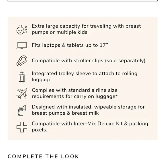 Petunia Pickle Bottom Provision’s 2 in 1 backpack, Inter-Mix cubes & change pad - Picture 9 of 11